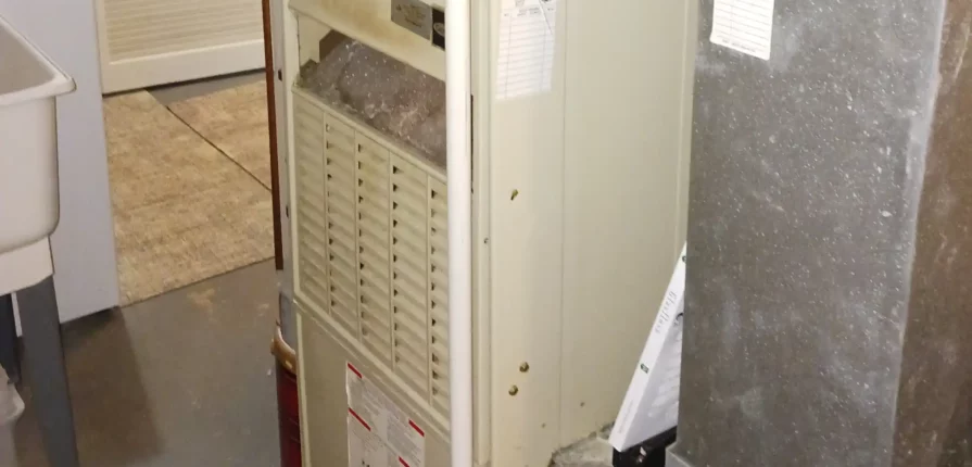 Old Furnace Heater Blowing Cold Air From Vents