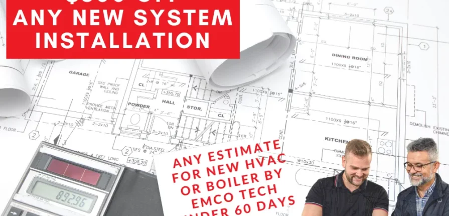 300 off new hvac or boiler coupon