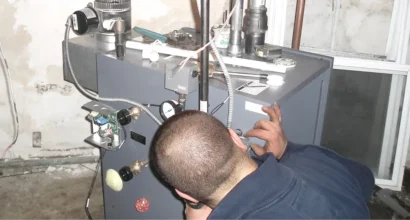 Boiler installation - EMCO Tech Contractor installing new gas boiler