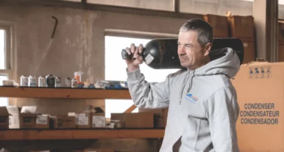 Heat pump service technician