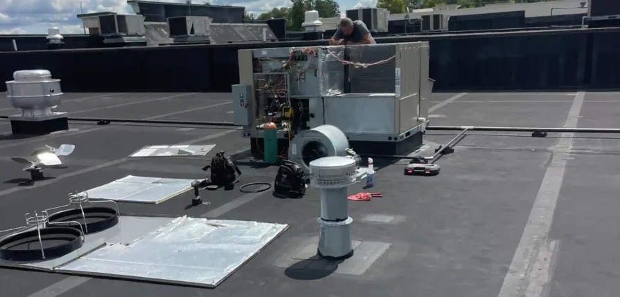 Commercial HVAC Services in Dresher PA - Contractors Package Rooftop Repair 19025